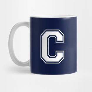 Initial Letter C - Varsity Style Design Mug